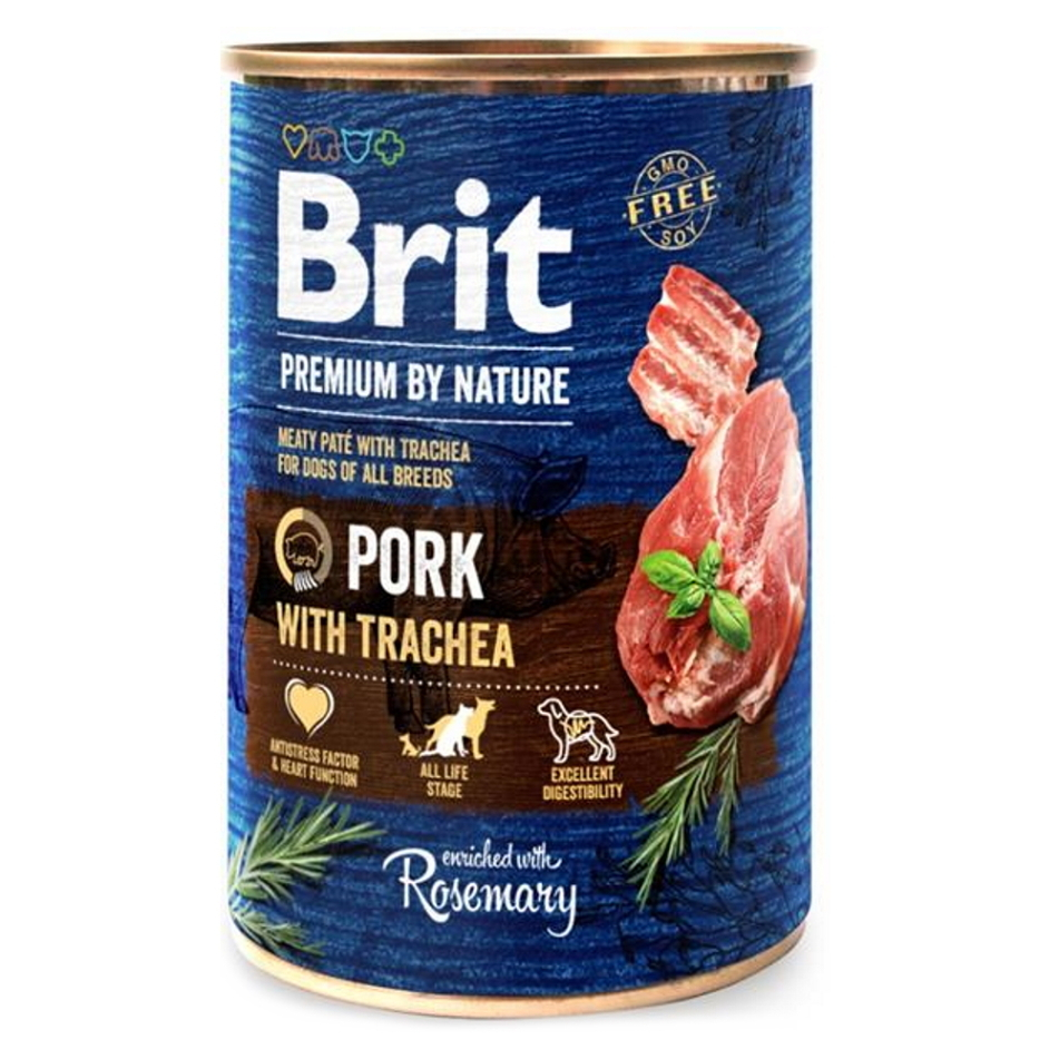 BRIT Premium by Nature Pork  Trachea konzerva pre psov 1 ks, Hmotnosť balenia: 400 g