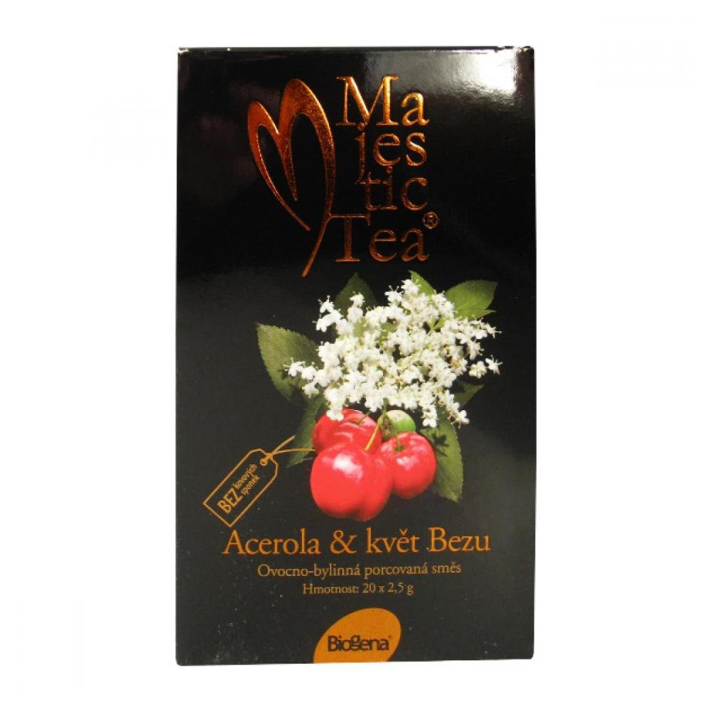 BIOGENA čaj Majestic tea Acerola  kvet Bazy 20x 2,5 g