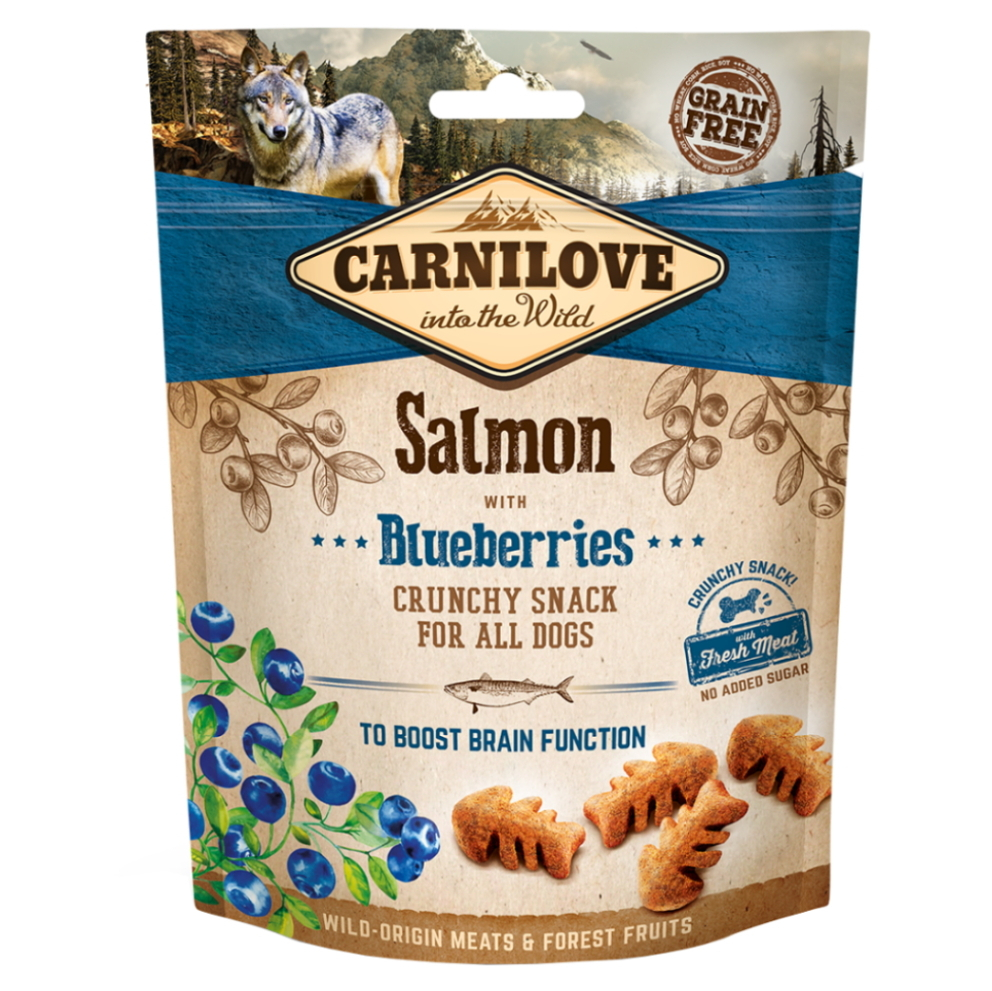 CARNILOVE Dog Crunchy Snack SalmonBlueberries 200 g