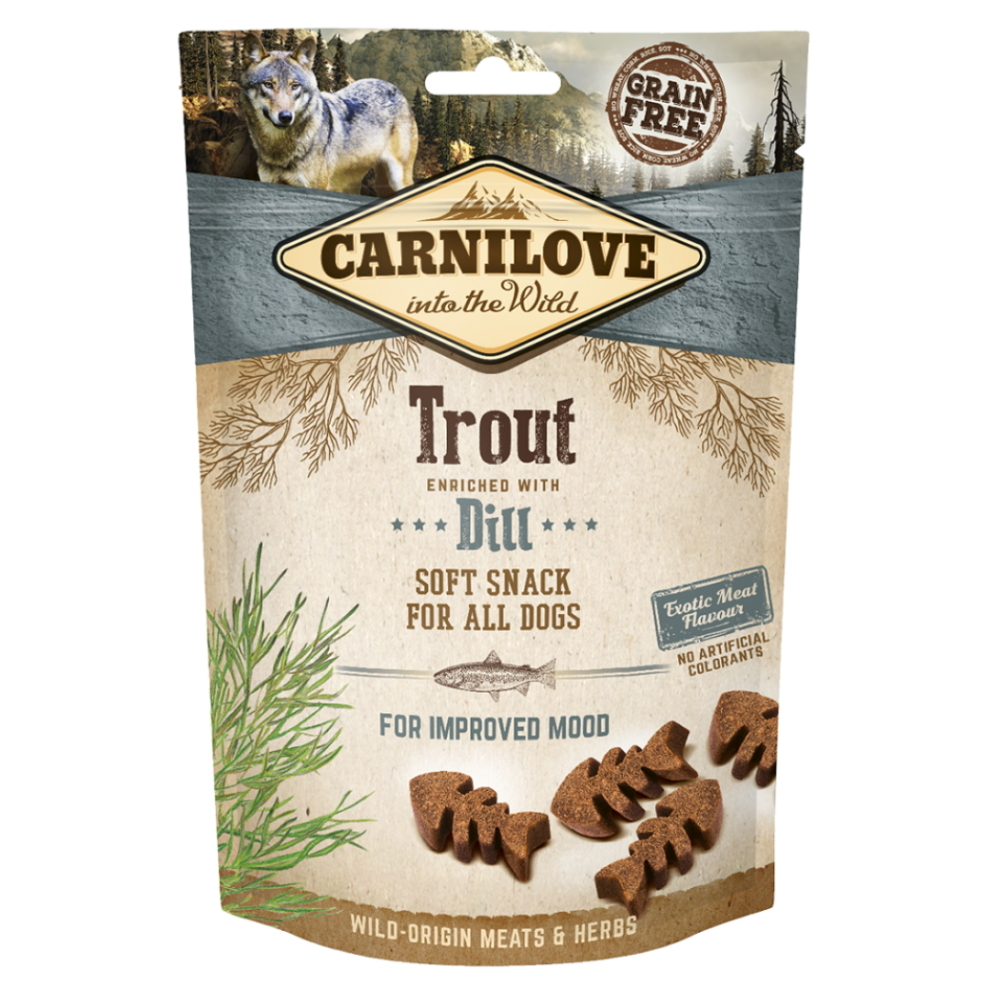 CARNILOVE Dog Semi Moist Snack TroutDill 200 g
