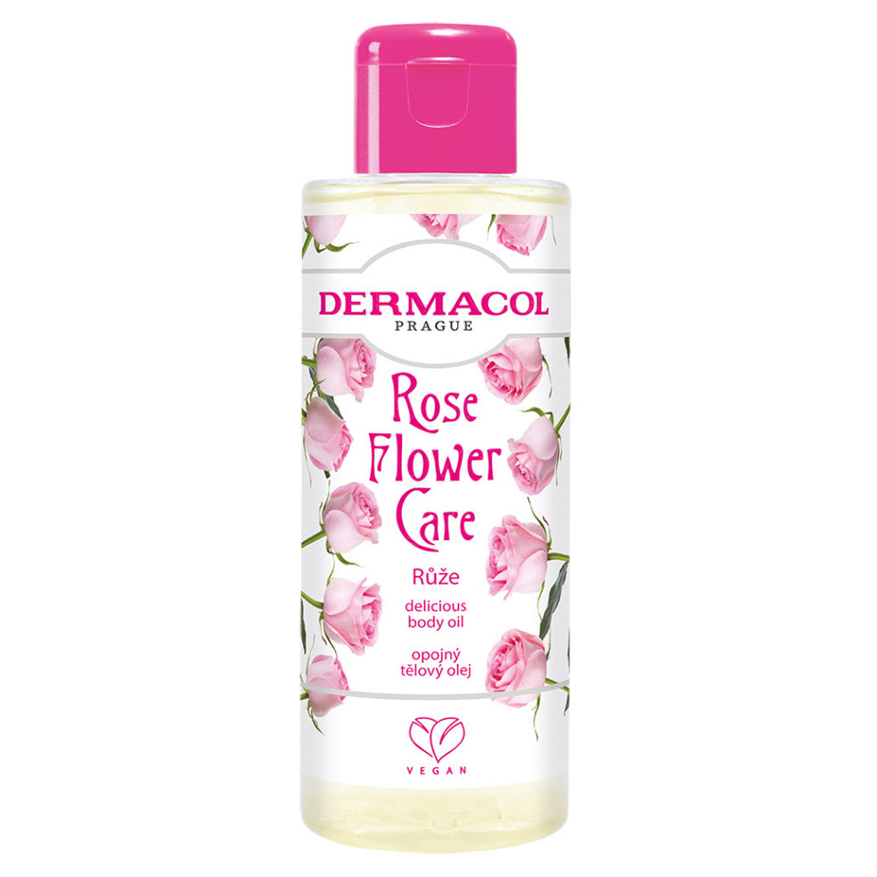 DERMACOL Flower Care Opojný telový olej Ruža 100 ml