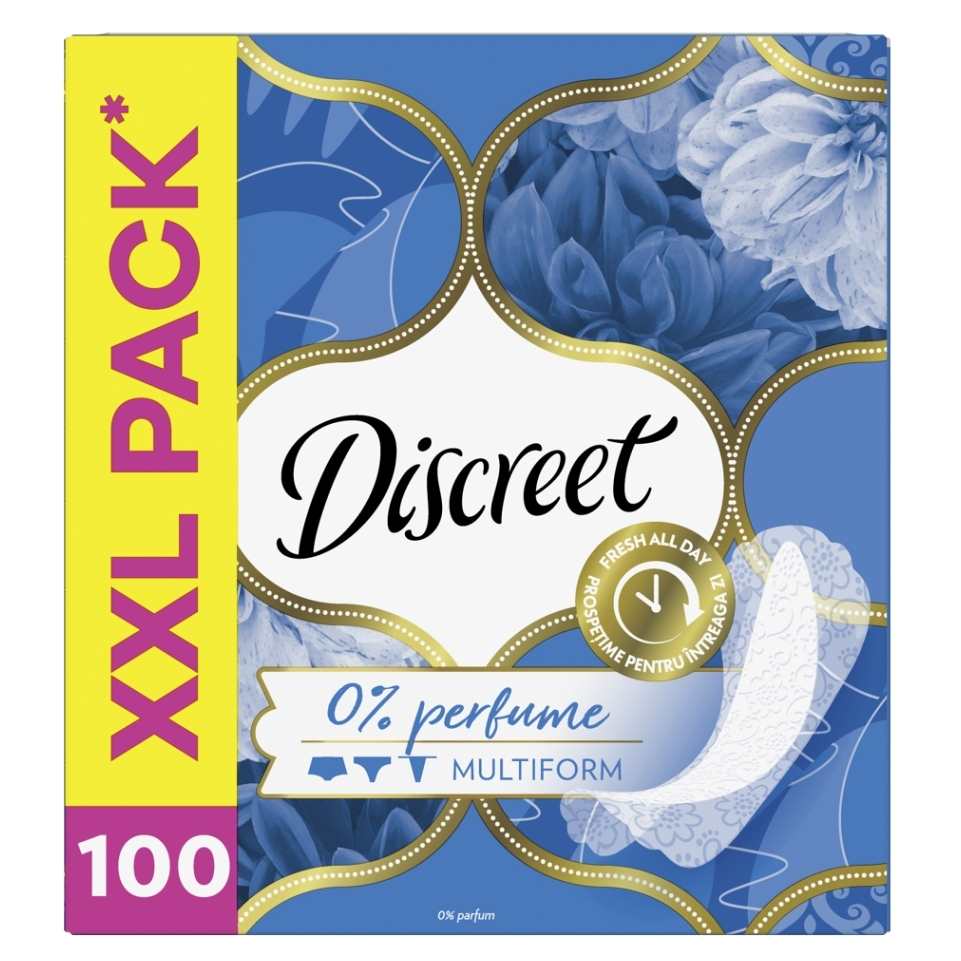 DISCREET Intímky Multiform 0 percent parfumácia 100 ks