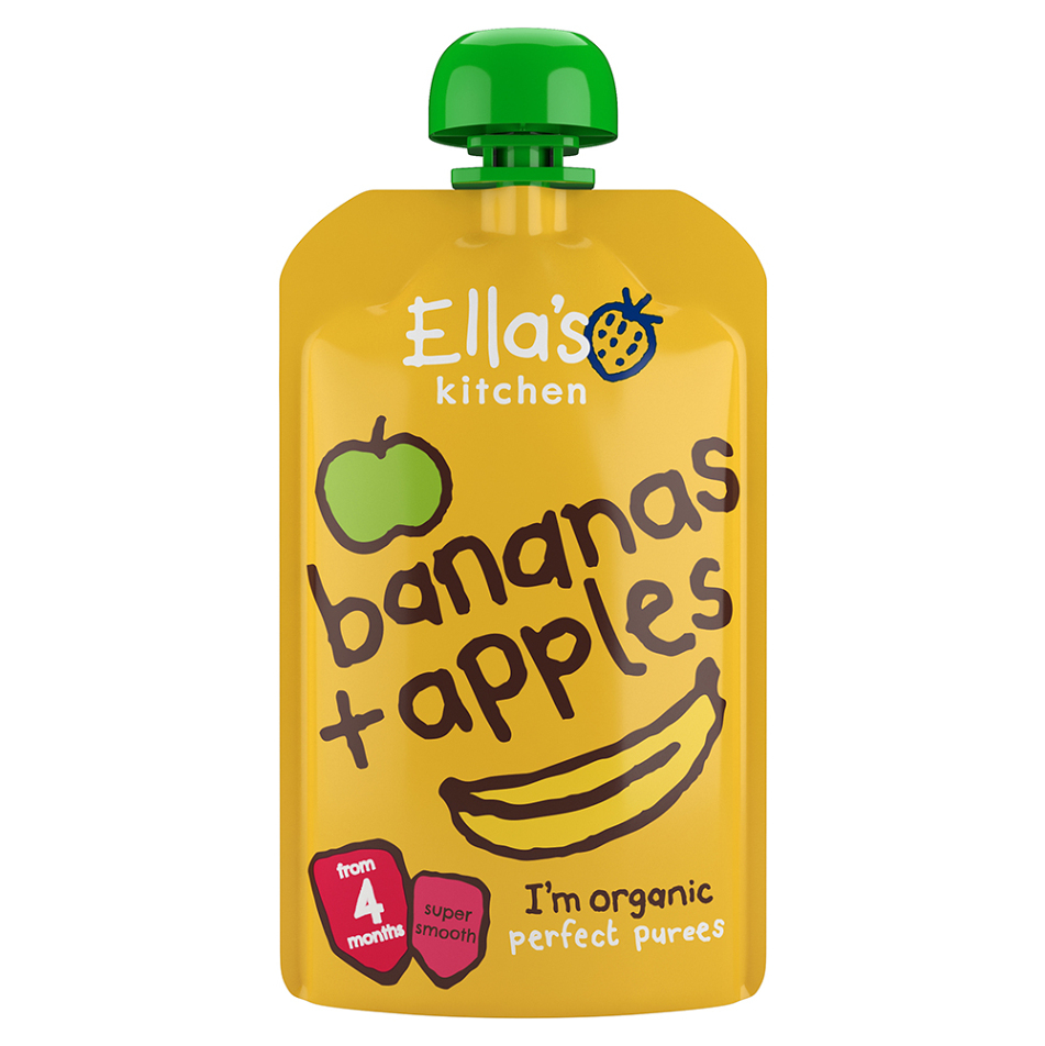 ELLAS KITCHEN Jablko a banán BIO 120 g