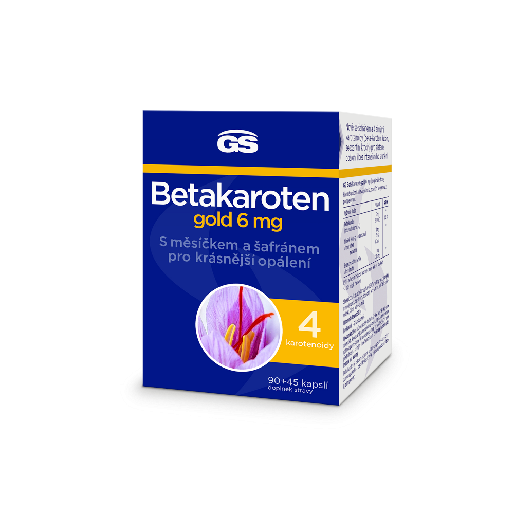 GS Betakarotén gold 6 mg 90  45 kapsúl