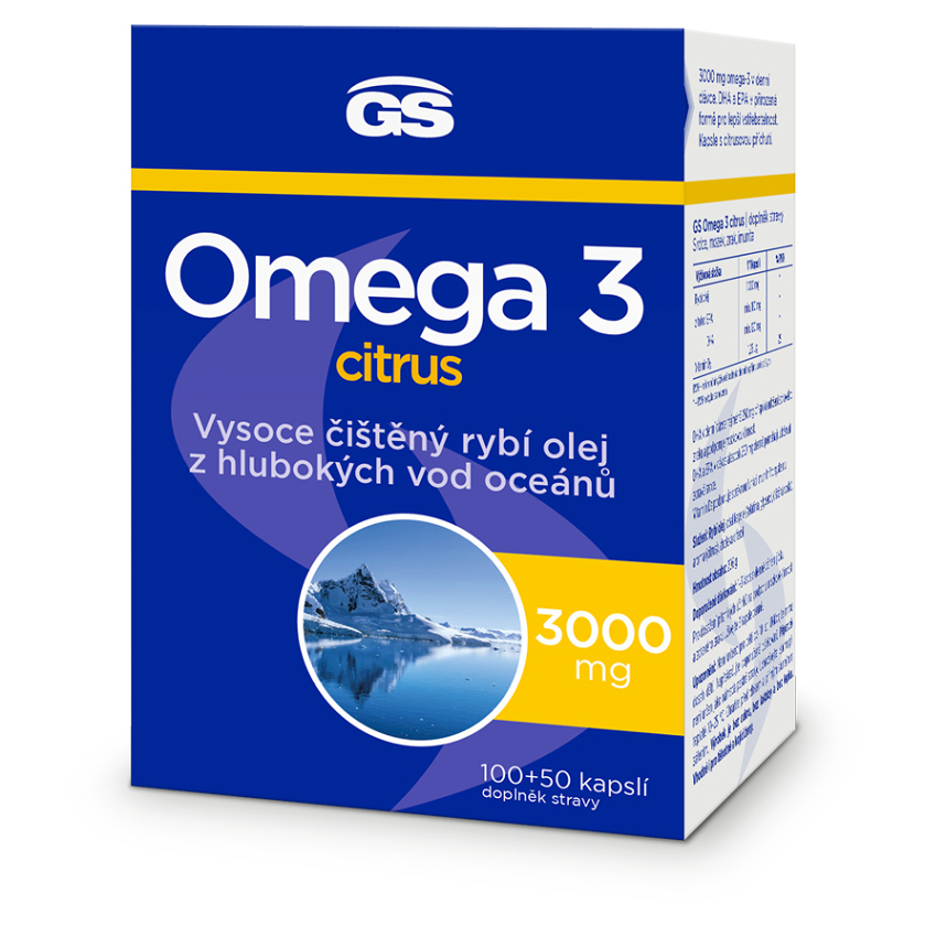 GS Omega 3 citrus 3000 mg 100  50 kapsúl
