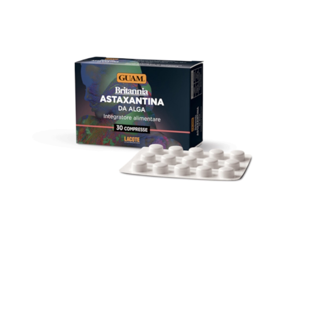 GUAM Brittania astaxantín da alga prírodný antioxidant 30 tabliet