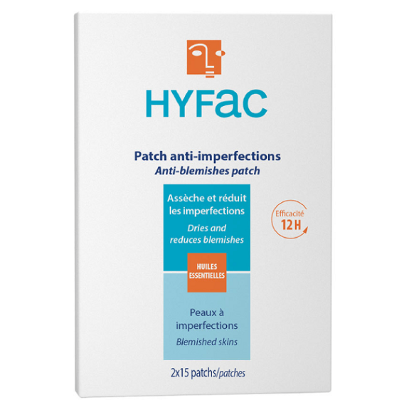 HYFAC Ošetrujúce náplasti na akné 2 x 15 kusov