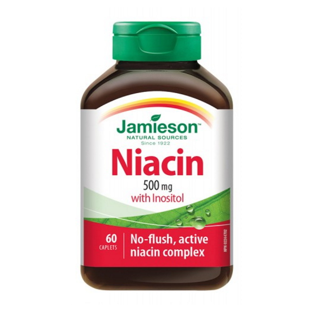 JAMIESON Niacín 500 mg s inozitolom 60 tabliet