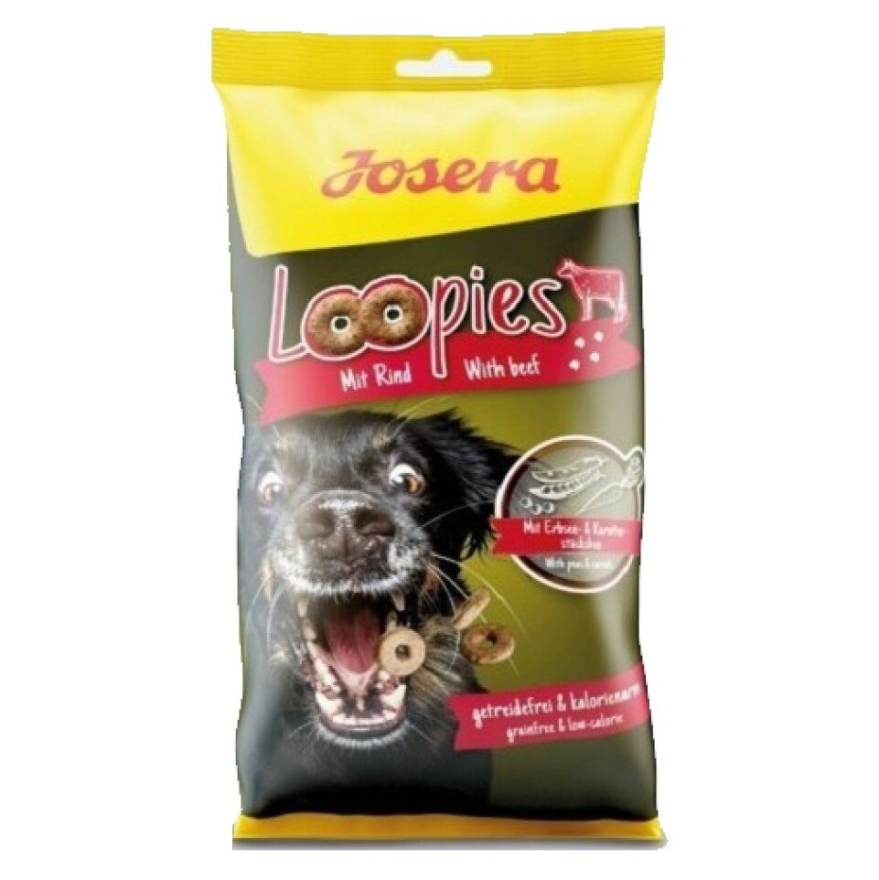 JOSERA Loopies mit Rind maškrty pre psov 150 g