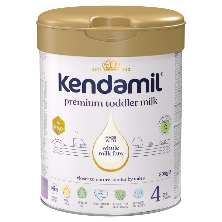 KENDAMIL Premium 4 HMO Pokračovacie batoľacie mlieko od 24 mesiacov 800 g