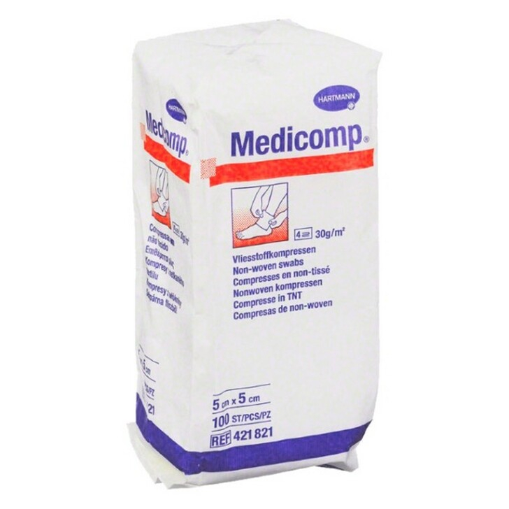 Kompres Medicomp nester..5x5cm  100ks 4218215