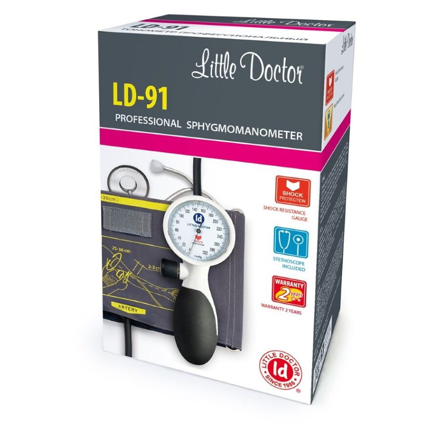 LITTLE DOCTOR Tónometer aneroidný LD-91 1 hadičkový  fonendoskop