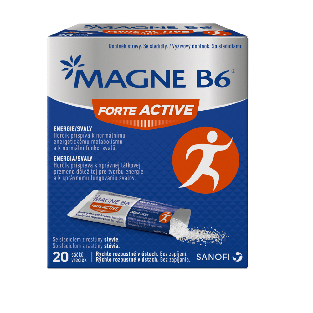 MAGNE B6 Forte active 20 vreciek, poškodený obal