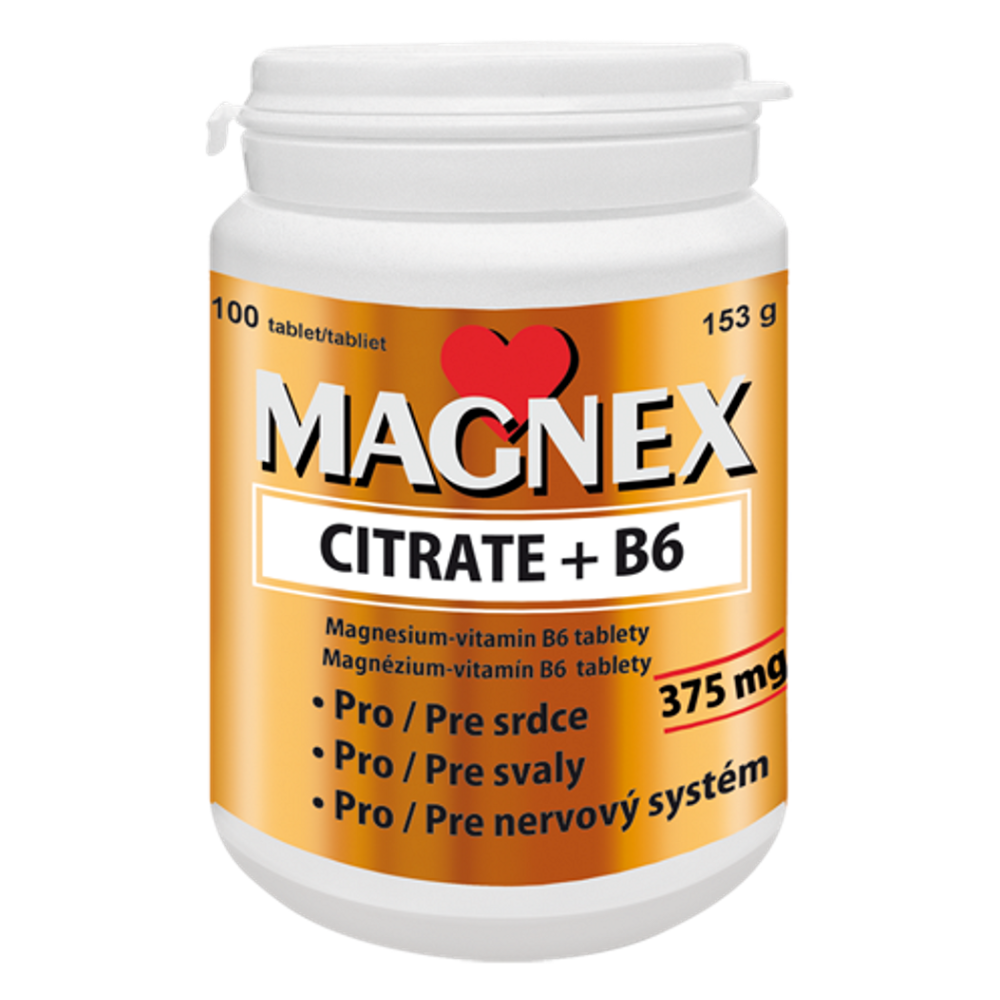 MAGNEX Citrate 375 mg  B6 100 tabliet