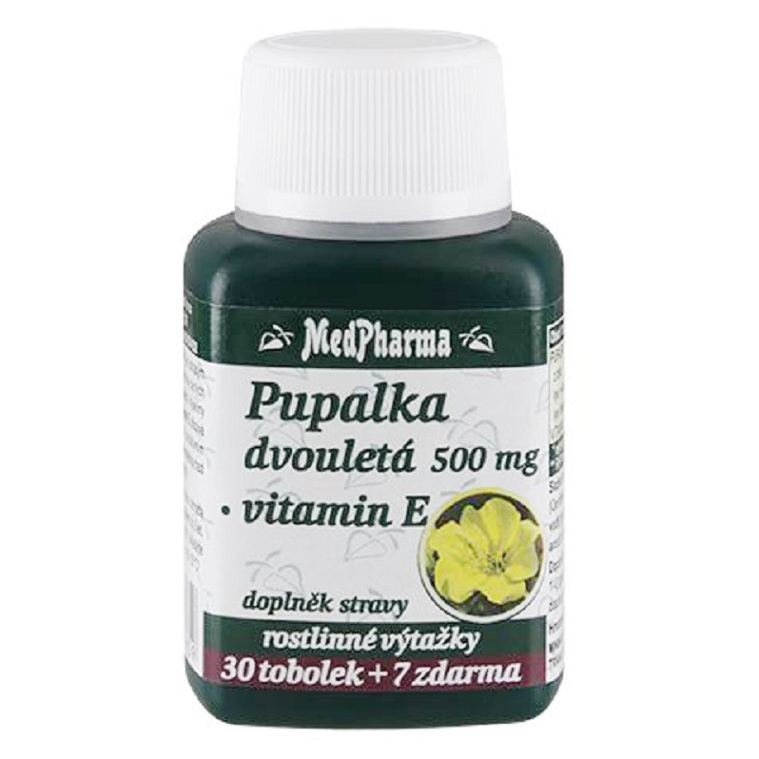 MEDPHARMA Pupalka dvojročná 500 mg  vitamín E 37 kapsúl