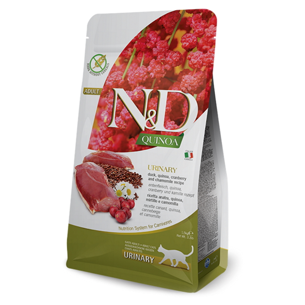 ND Quinoa Urinary Duck  Cranberry pre mačky 1,5 kg