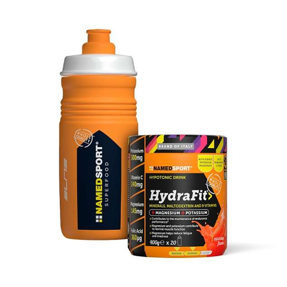 NAMEDSPORT Hydrafit príchuť červený pomaranč 400 g  fľaša La Vuelta ZADARMO