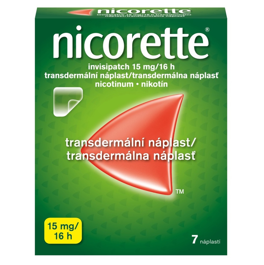 NICORETTE Invisipatch 15 mg16 h transdermálna náplasť 7 ks