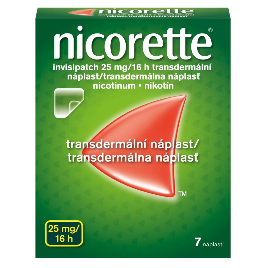 NICORETTE Invisipatch 25 mg16 h transdermálna náplasť 7 ks