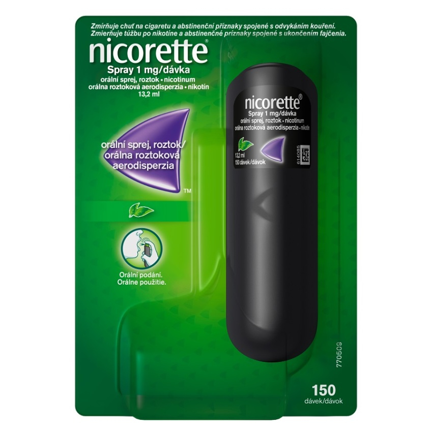 NICORETTE Spray 1mgdávka orálna roztoková aerodisperzia 13,2 ml