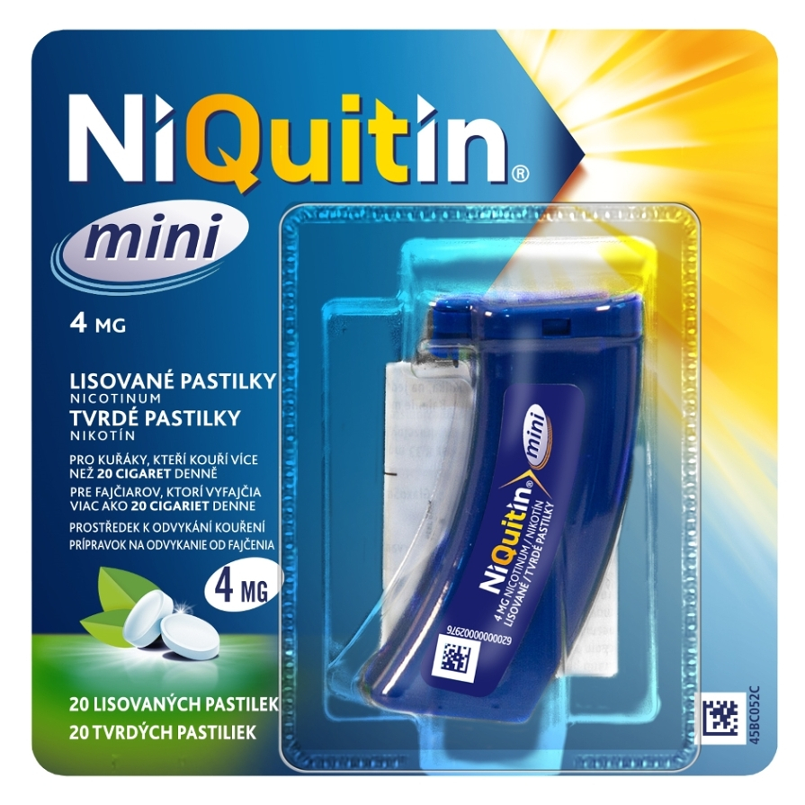 NIQUITIN Mini 4 mg 20 tvrdých pastiliek