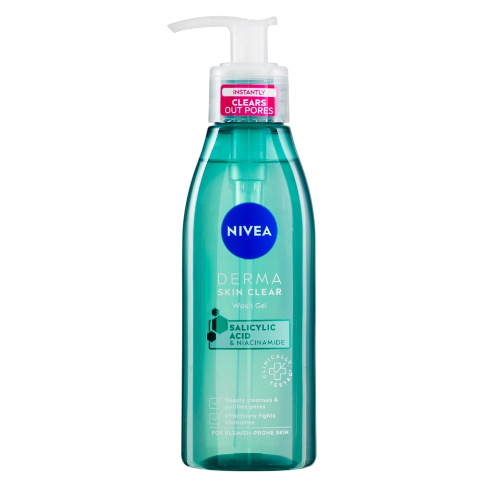 NIVEA Derma Skin Clear Čistiaci pleťový gél 150 ml