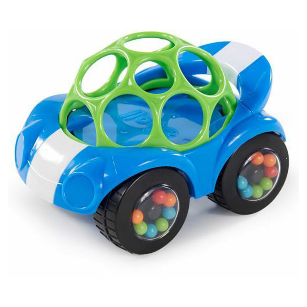 OBALL Hračka autíčko Rattle  Roll Oball™ modro  zelené 3m