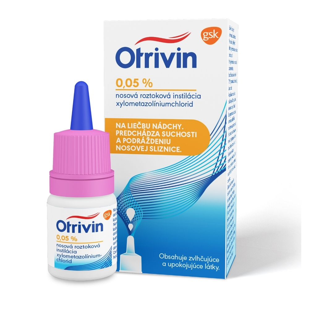 OTRIVIN 0,05  percent Nosová roztoková instilácia 0,5 mgml 10 ml