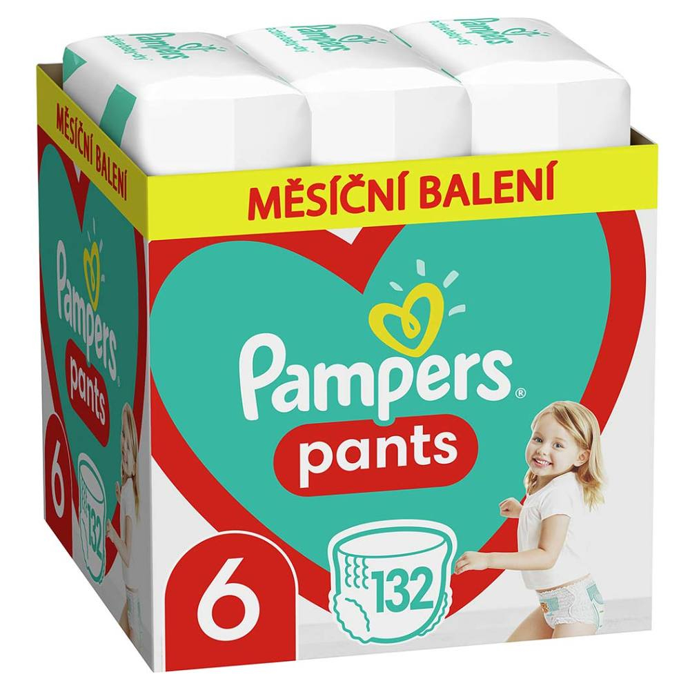 PAMPERS Pants veľ.6 Plienkové nohavičky 15kg 132 ks