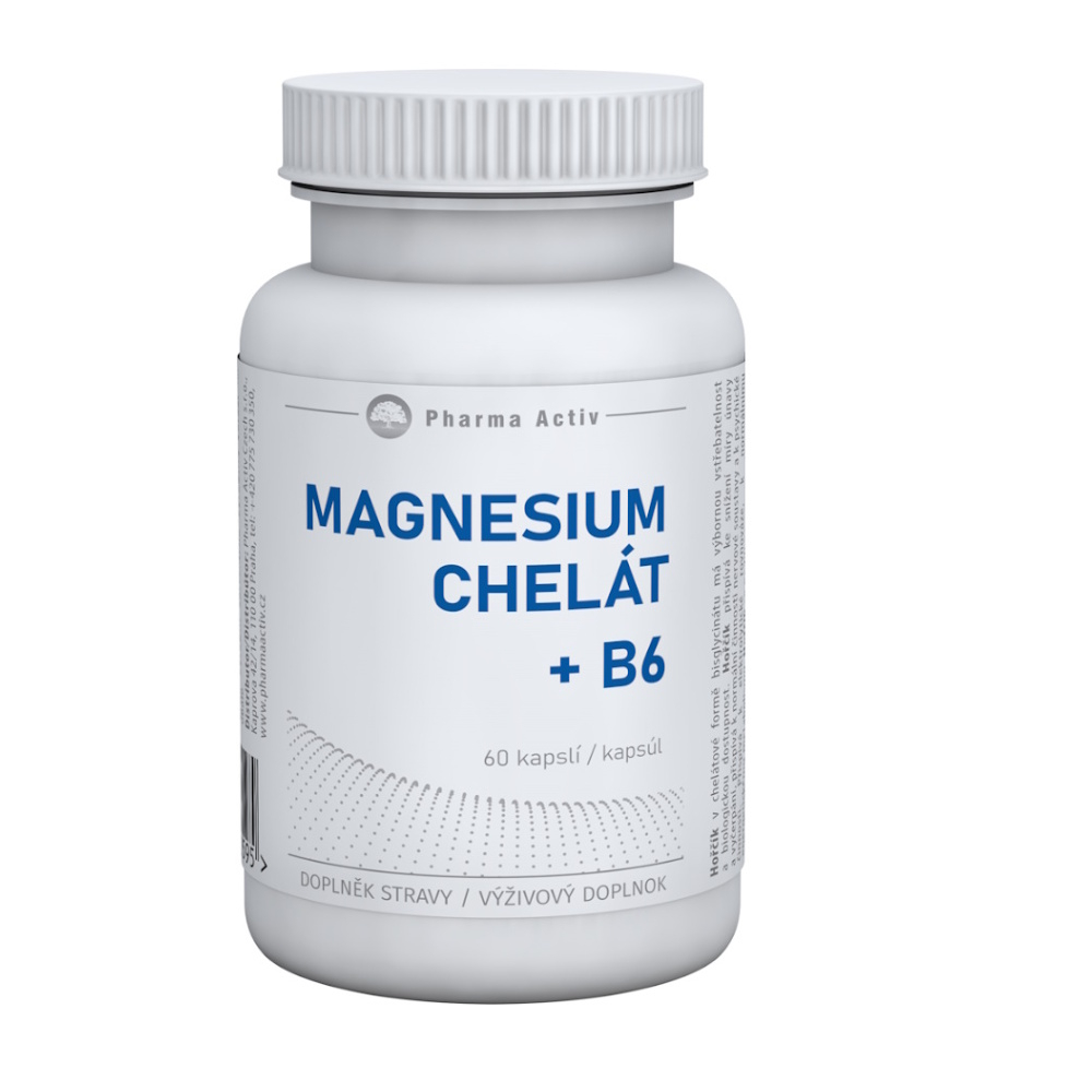PHARMA ACTIV Magnesium chelát  B6 60 kapsúl