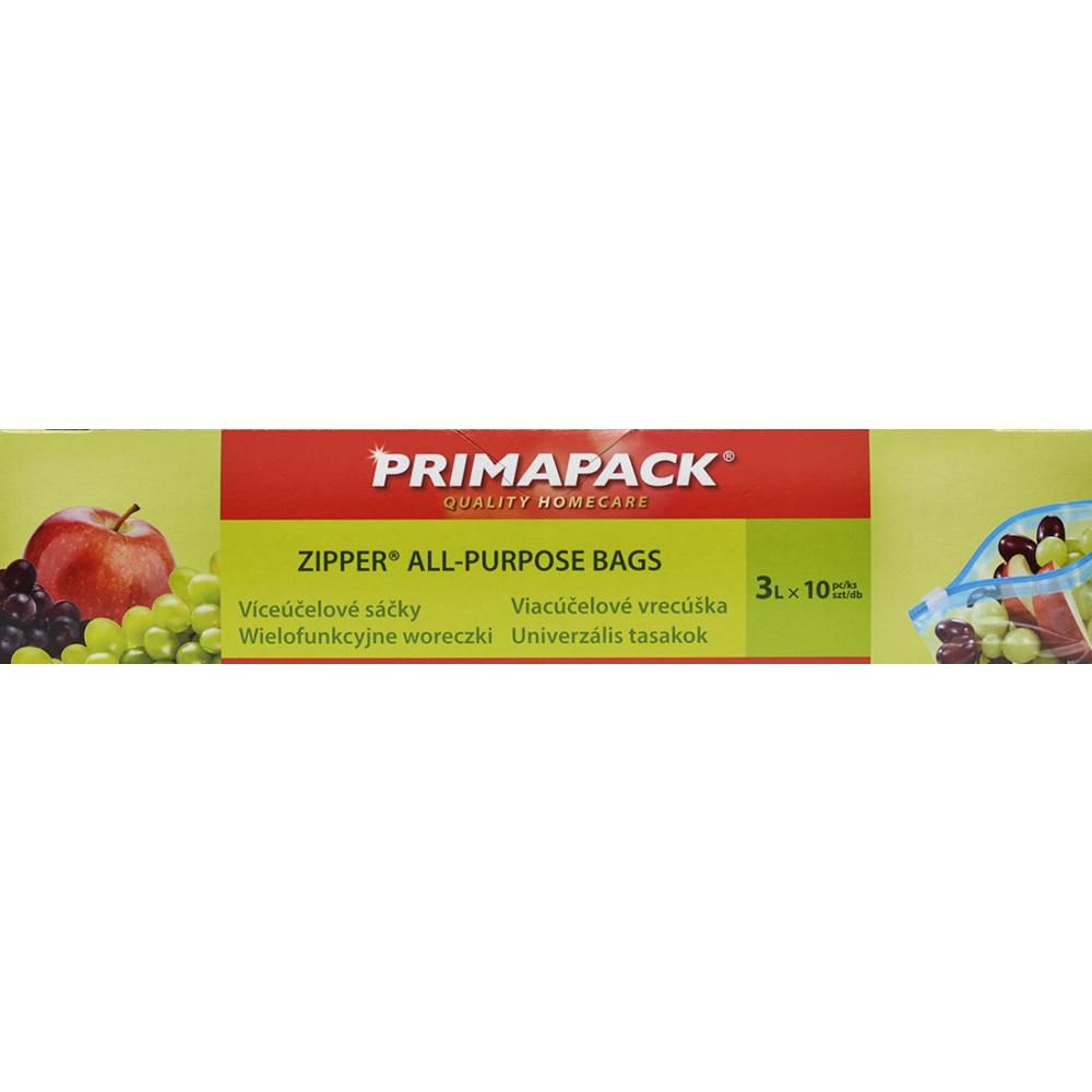 PRIMAPACK Zipper® Viacúčelové vrecká 3L10ks