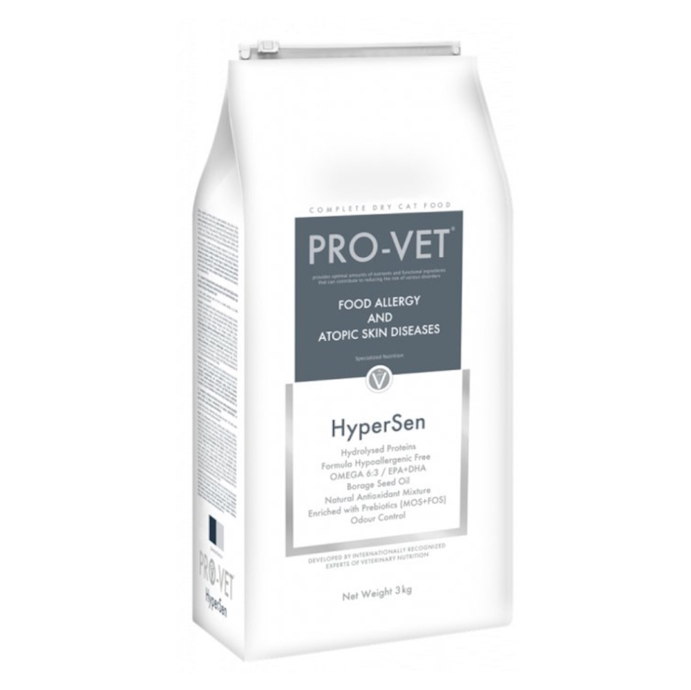 PRO-VET Hypersen granule pre mačky s potravinovou alergiou a atopiou 3 kg