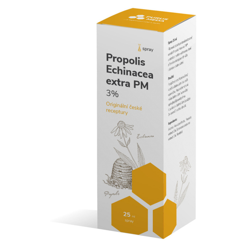 PURUS MEDA Propolis Echinacea extra 3 percent spray 25 ml
