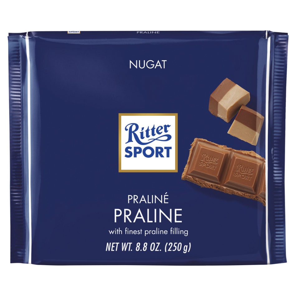 RITTER SPORT Nugát mliečna čokoláda 250 g