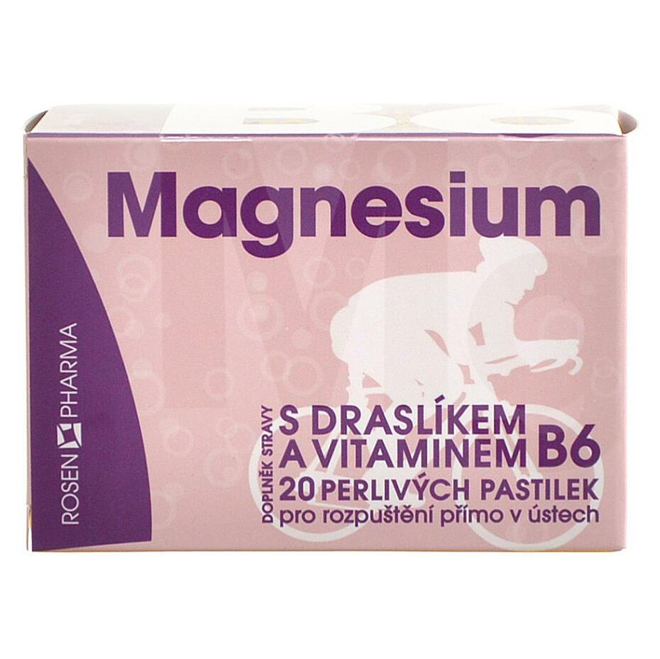 ROSEN PHARMA Magnesium 300 mg 20 perlivých pastiliek