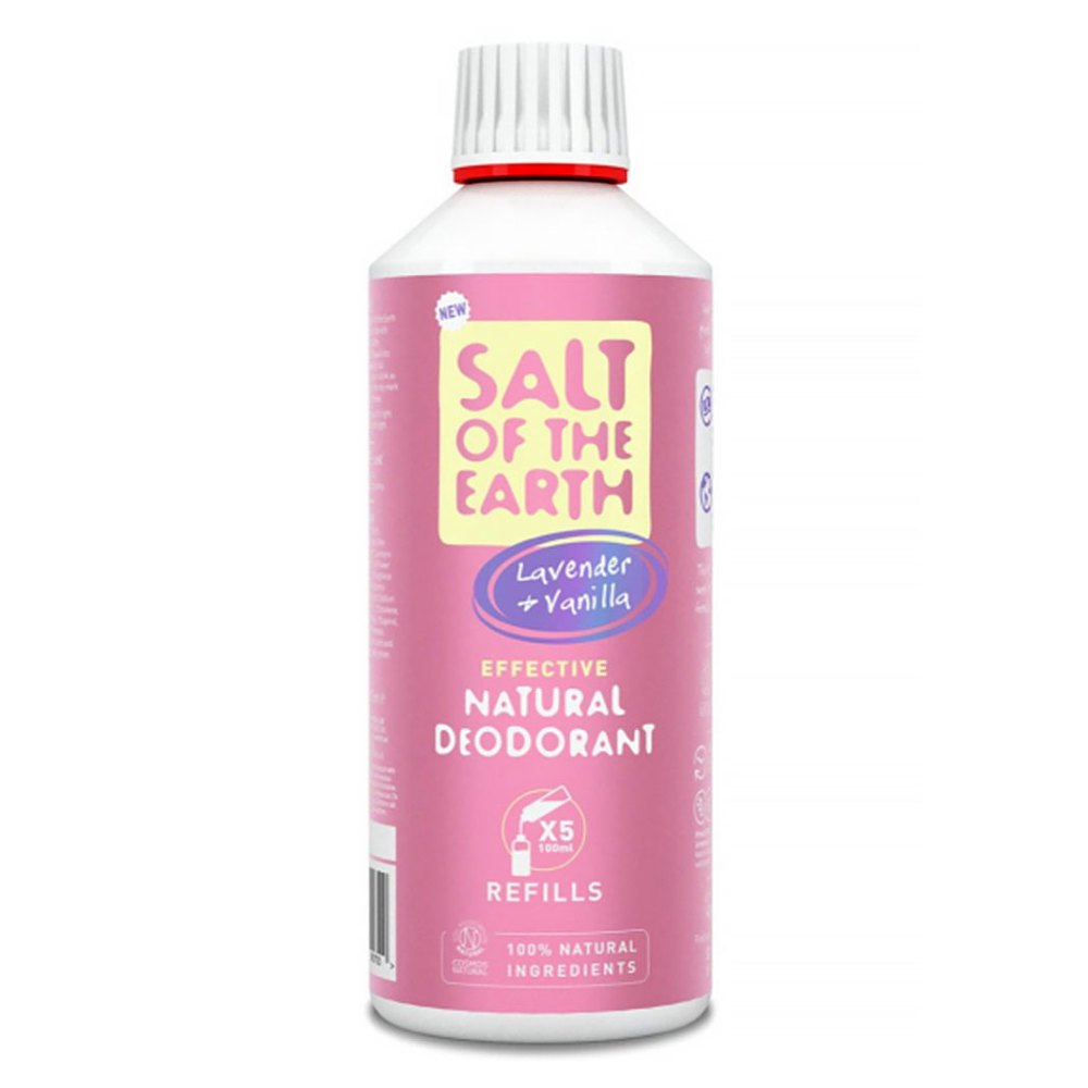 SALT OF THE EARTH Prírodný minerálny dezodorant Lavender  Vanilla náhradná náplň 500 ml