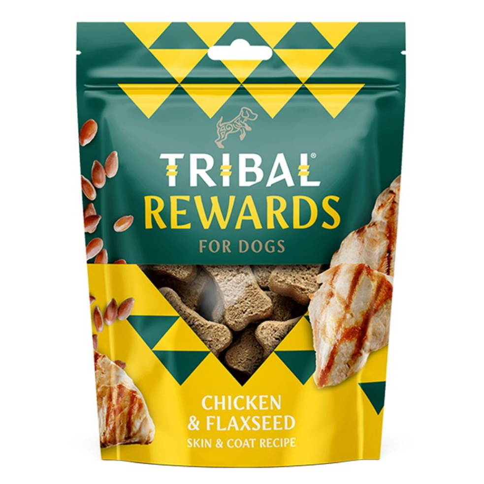 TRIBAL Rewards Chicken  Flaxseed maškrta pre psov 125 g