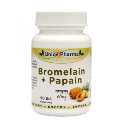 Trophic Bromelain  Papaya 60 mg 90 tbl.