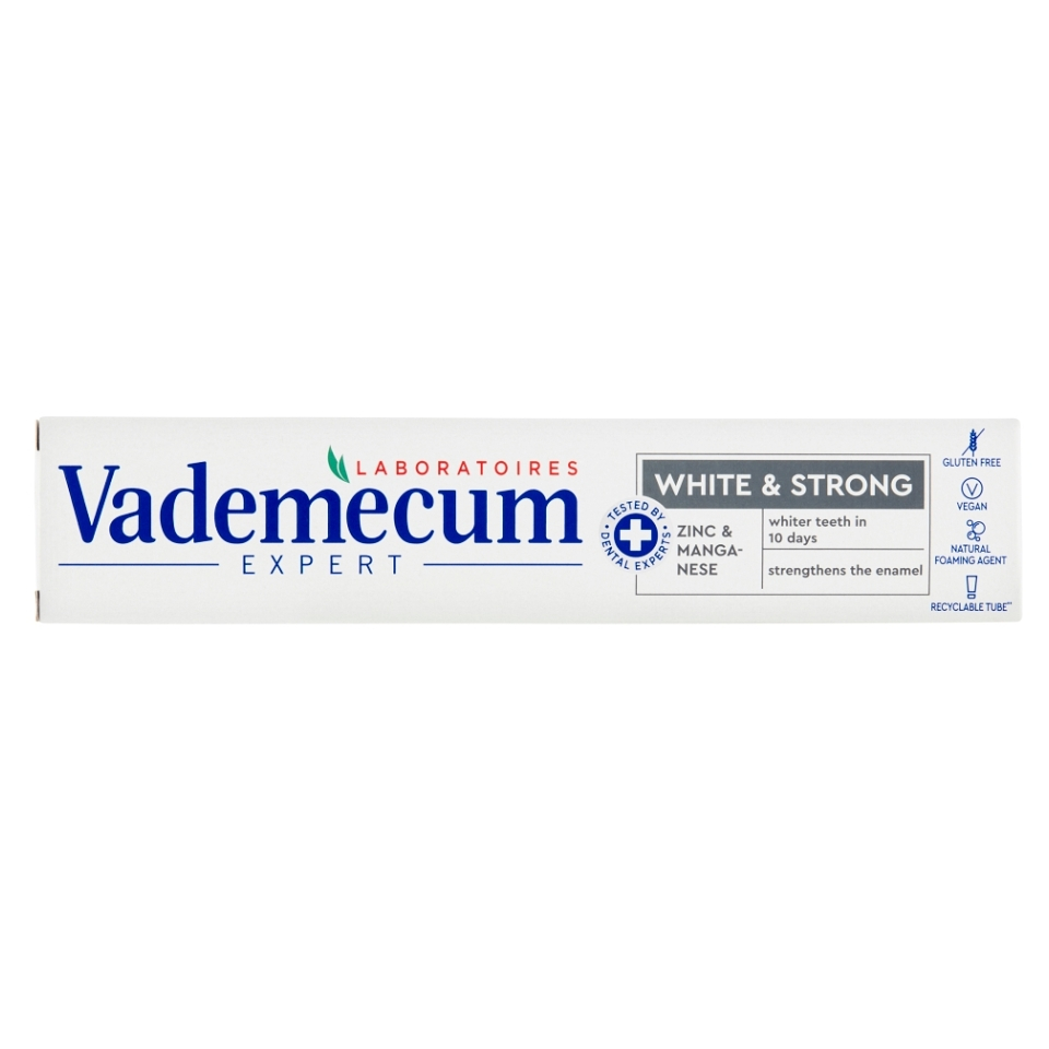 VADEMECUM Expert White  Strong Zubná pasta 75ml