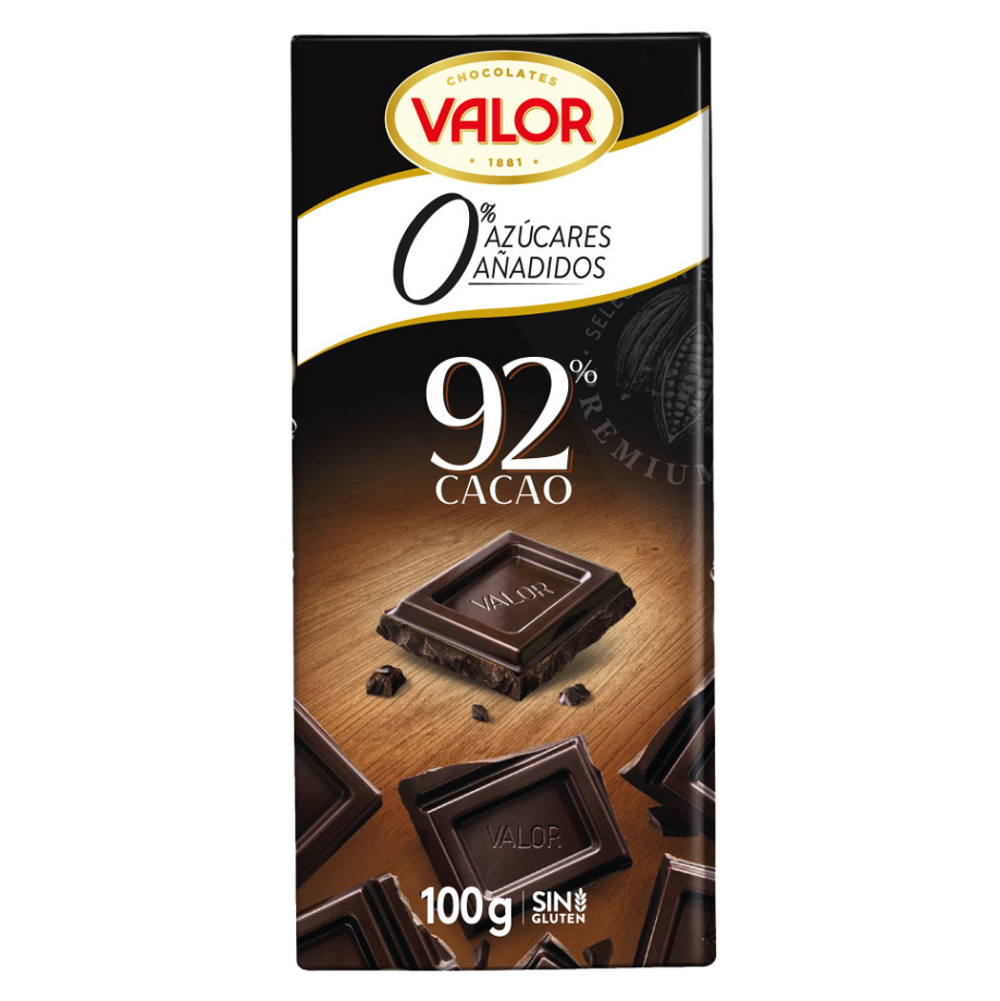 VALOR Čokoláda 92 percent so sladidlami 100 g