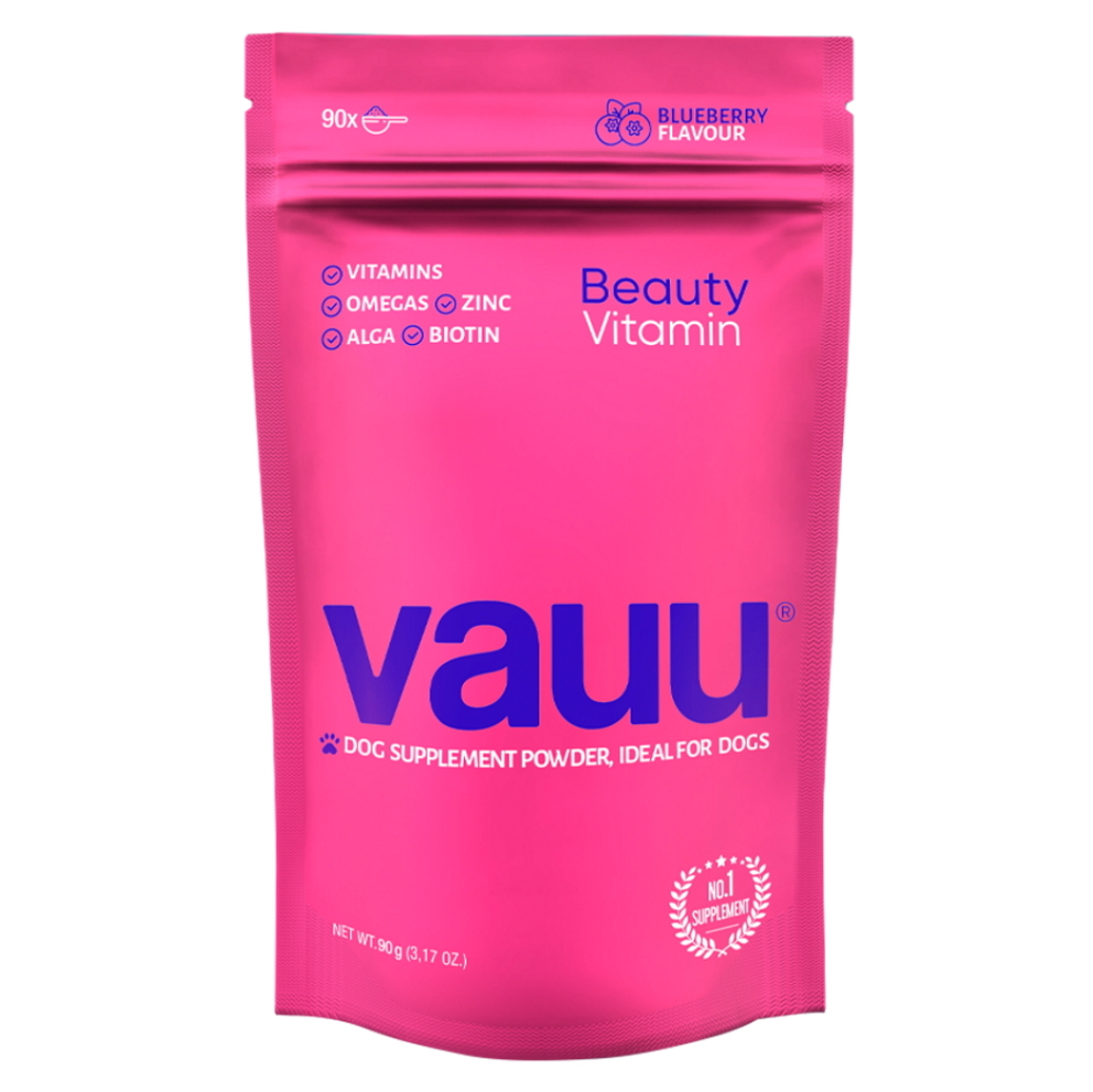 VAUU Beauty vitamin pre psov s príchuťou brusnica 90 g