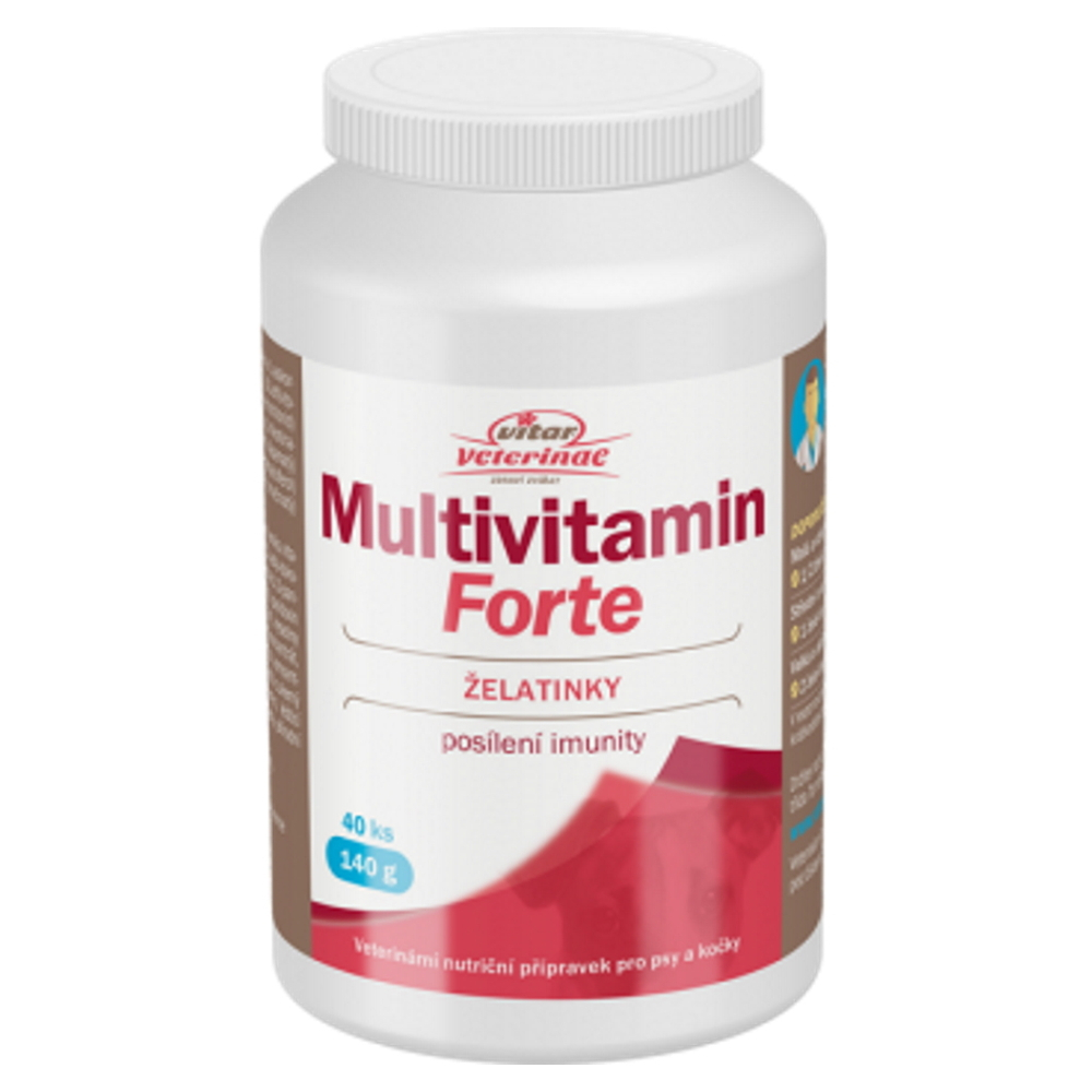 VITAR Veterinae Multivitamín Forte želatinky 40 ks