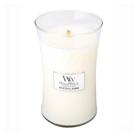 WOODWICK Vonná sviečka váza veľká White Tea  Jasmine 609,5 g